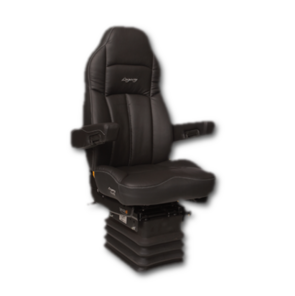 Seats Inc. Legacy Silver Series Black Leather Seat Product Image